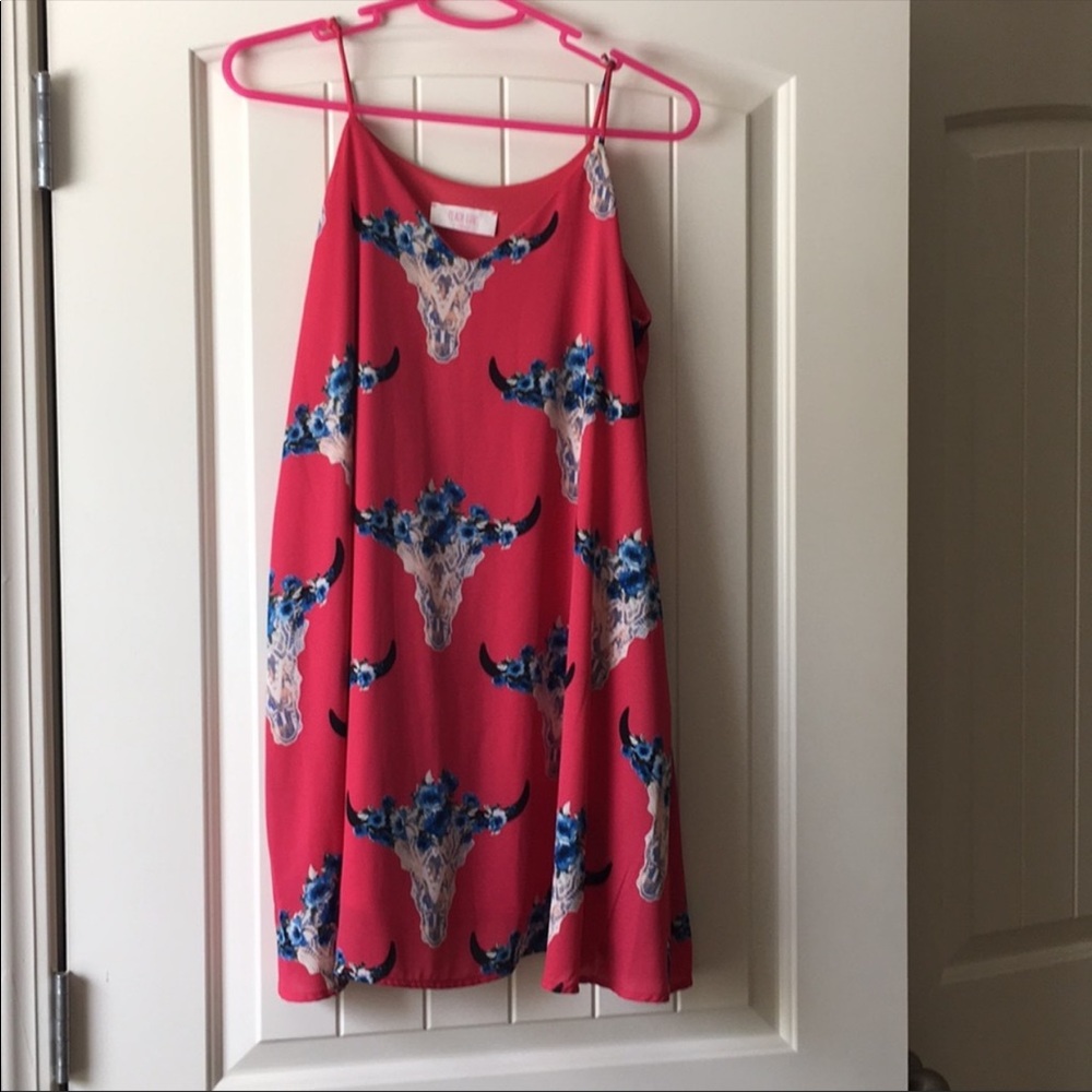 Peach love bull head dress